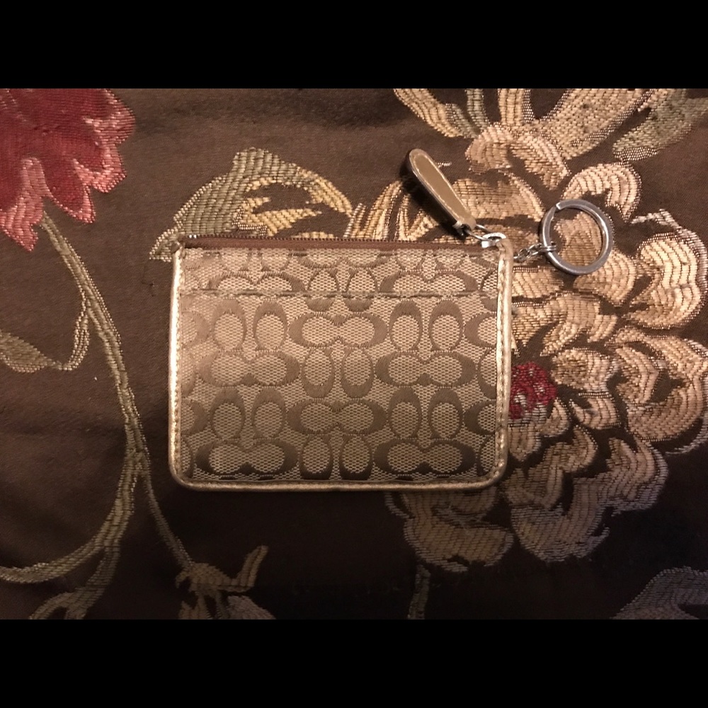 Coach coin/keyring pouch